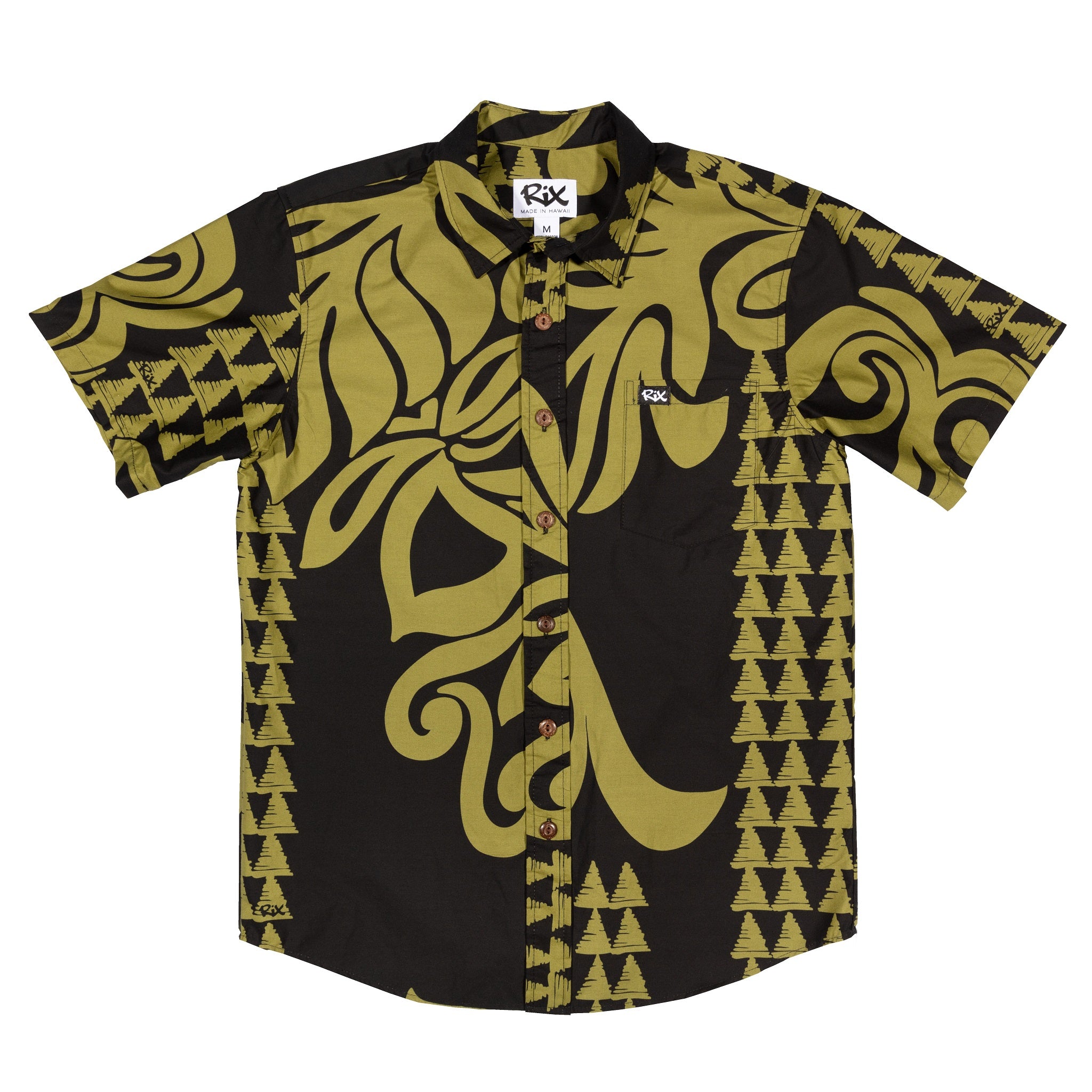 HEART you ALOHA SHIRT antique gold