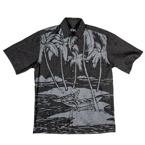 CANOE PALMS Classic Fit Hawaiian Shirt