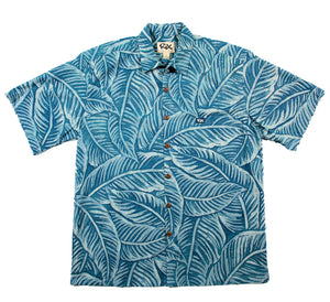 LAU NAHELE LINEN Classic Fit Hawaiian Shirt