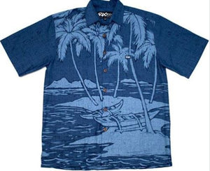 CANOE PALMS Classic Fit Hawaiian Shirt