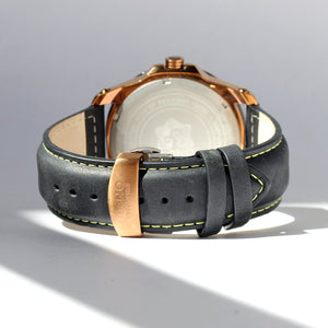 THE CASTAWAY KOA WOOD WATCH (COPPER & LEATHER BAND)