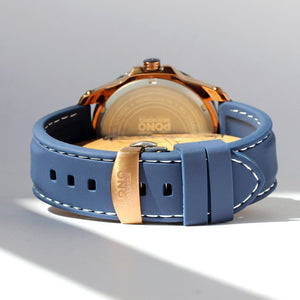 THE CASTAWAY KOA WOOD WATCH (COPPER & SILICONE BAND)